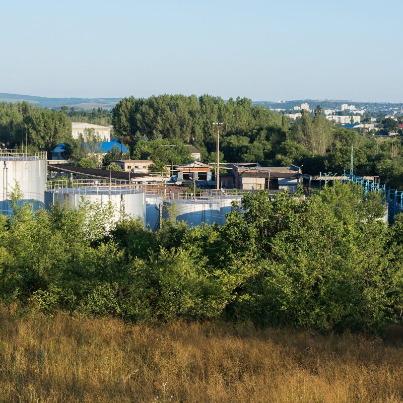Petroleum storage tank farm